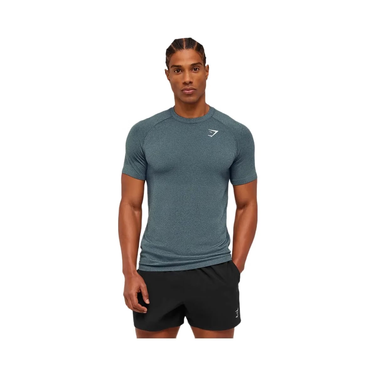 Gymshark Vital Seamless T-Shirt "Iron Blue Stealth Blue"