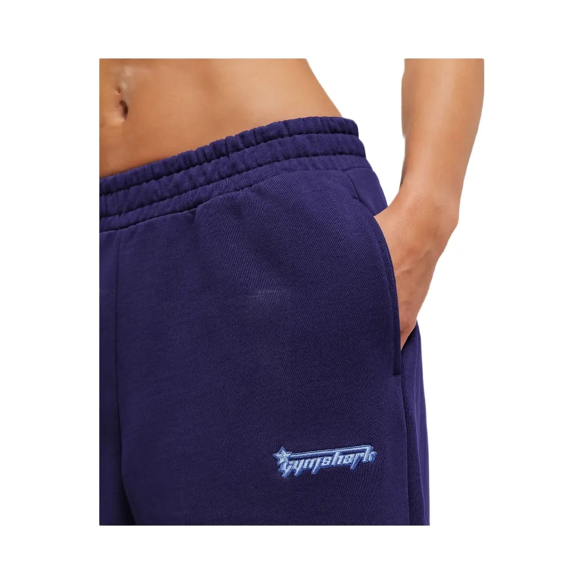 Gymshark Script Embroidery Wide Leg Pants "Indigo Purple"