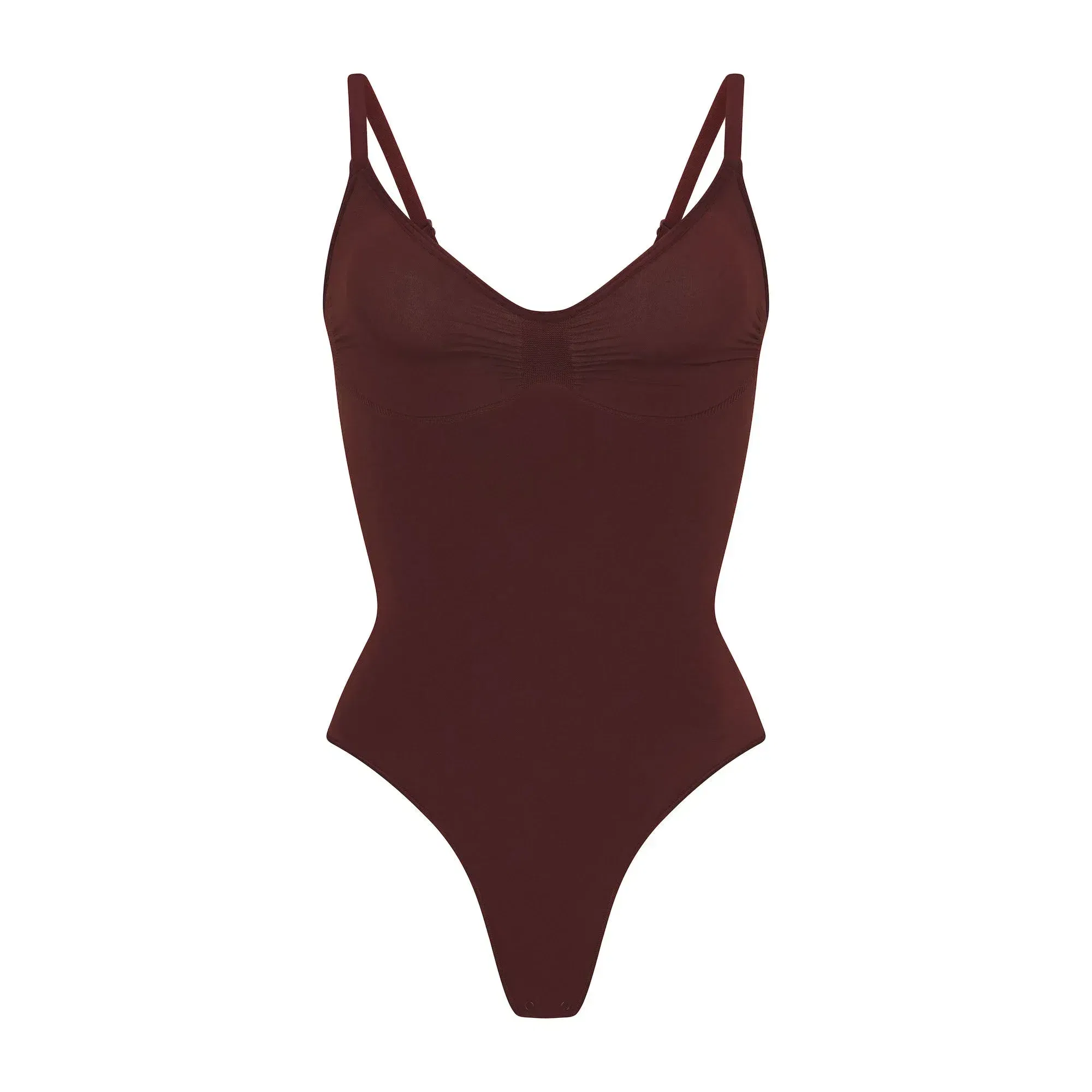 Skims Seamless Sculpt Thong Bodysuit Oxblood