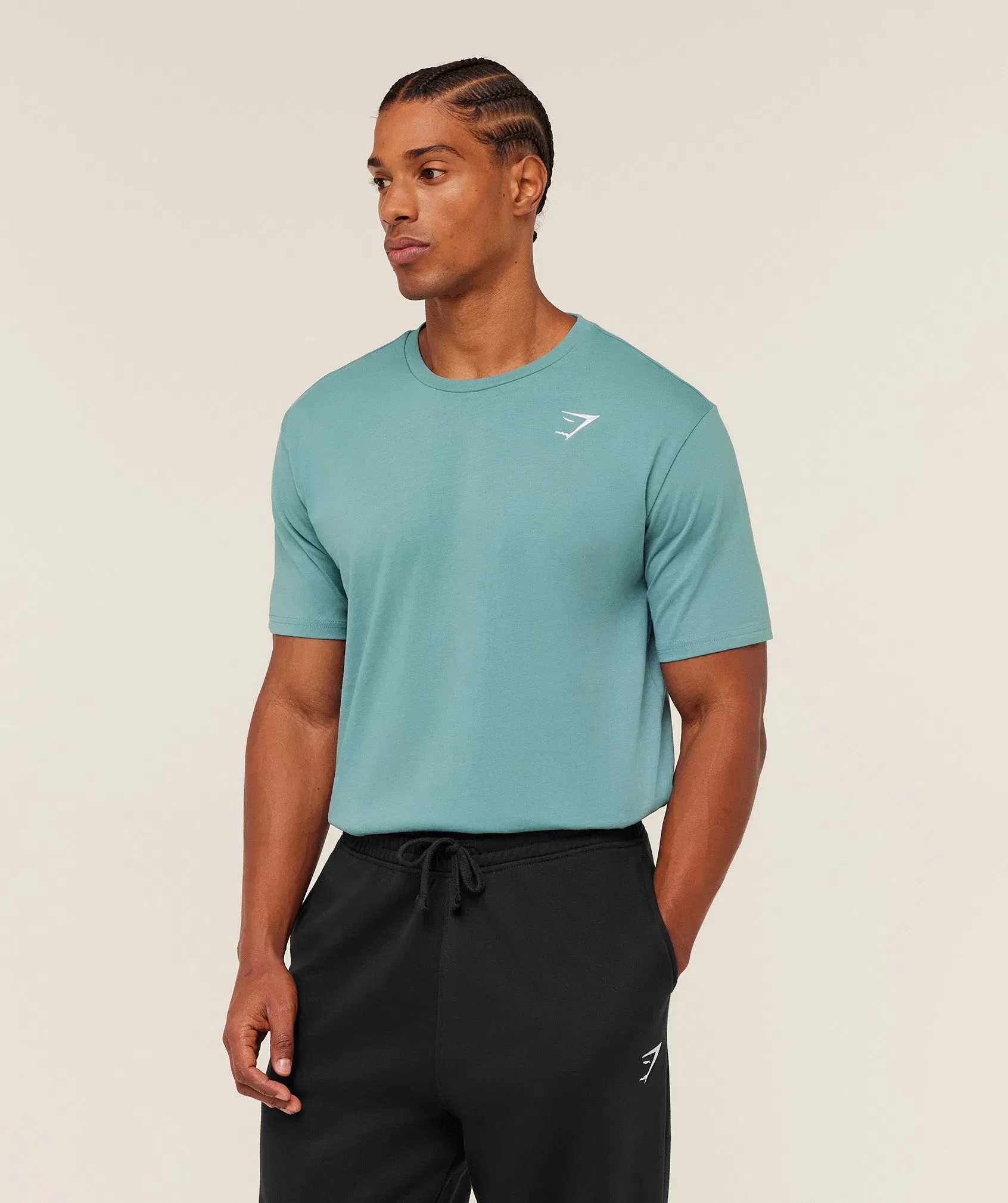 Gymshark Crest T-Shirt Gs Storm Blue