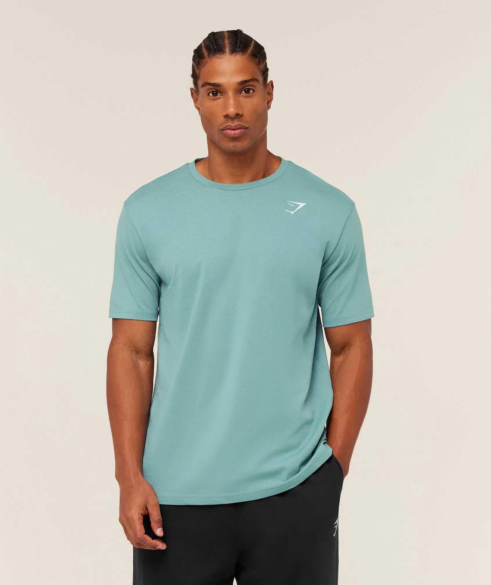 Gymshark Crest T-Shirt Gs Storm Blue