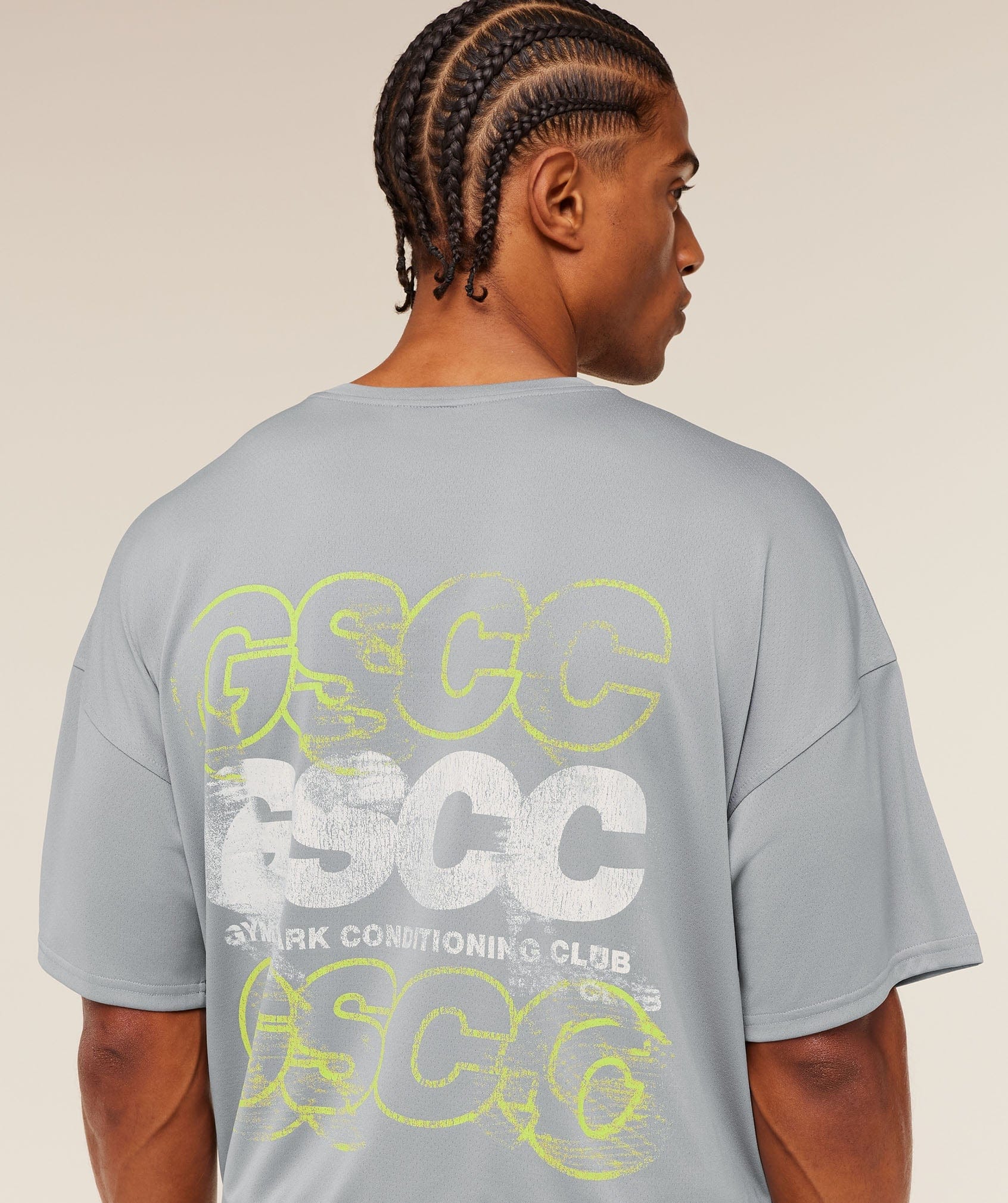 Gymshark Gscc Graphic T-Shirt Denim Grey