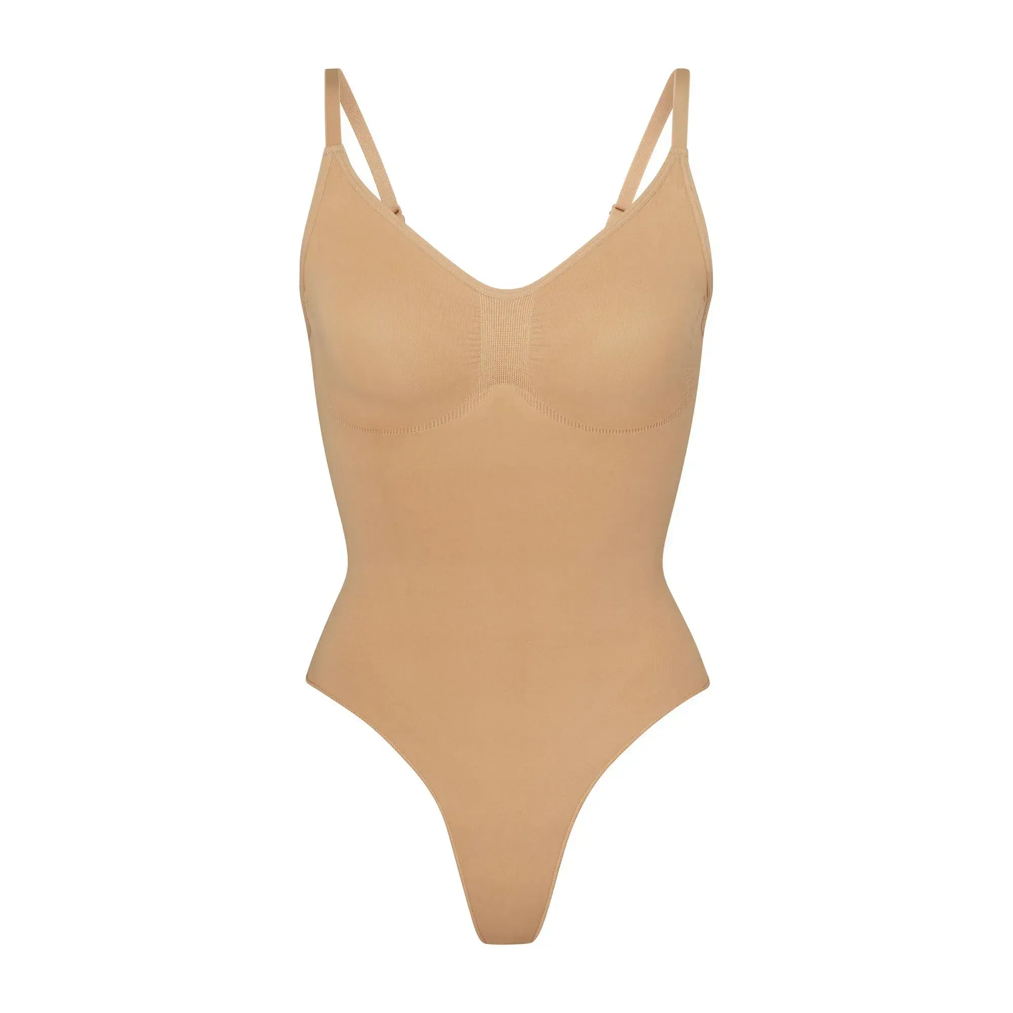 Skims Seamless Sculpt Thong Bodysuit Ochre
