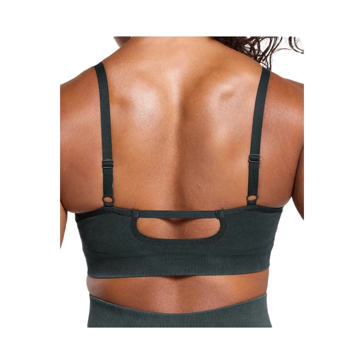 Gymshark Gains Seamless Washed Sports Bra "Black"