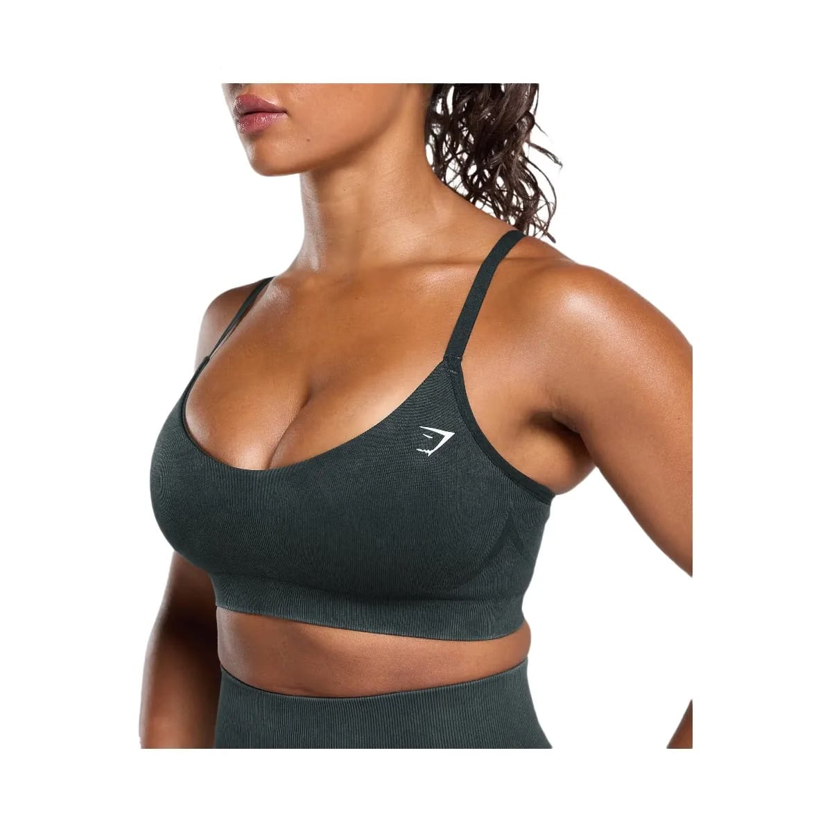 Gymshark Gains Seamless Washed Sports Bra "Black"