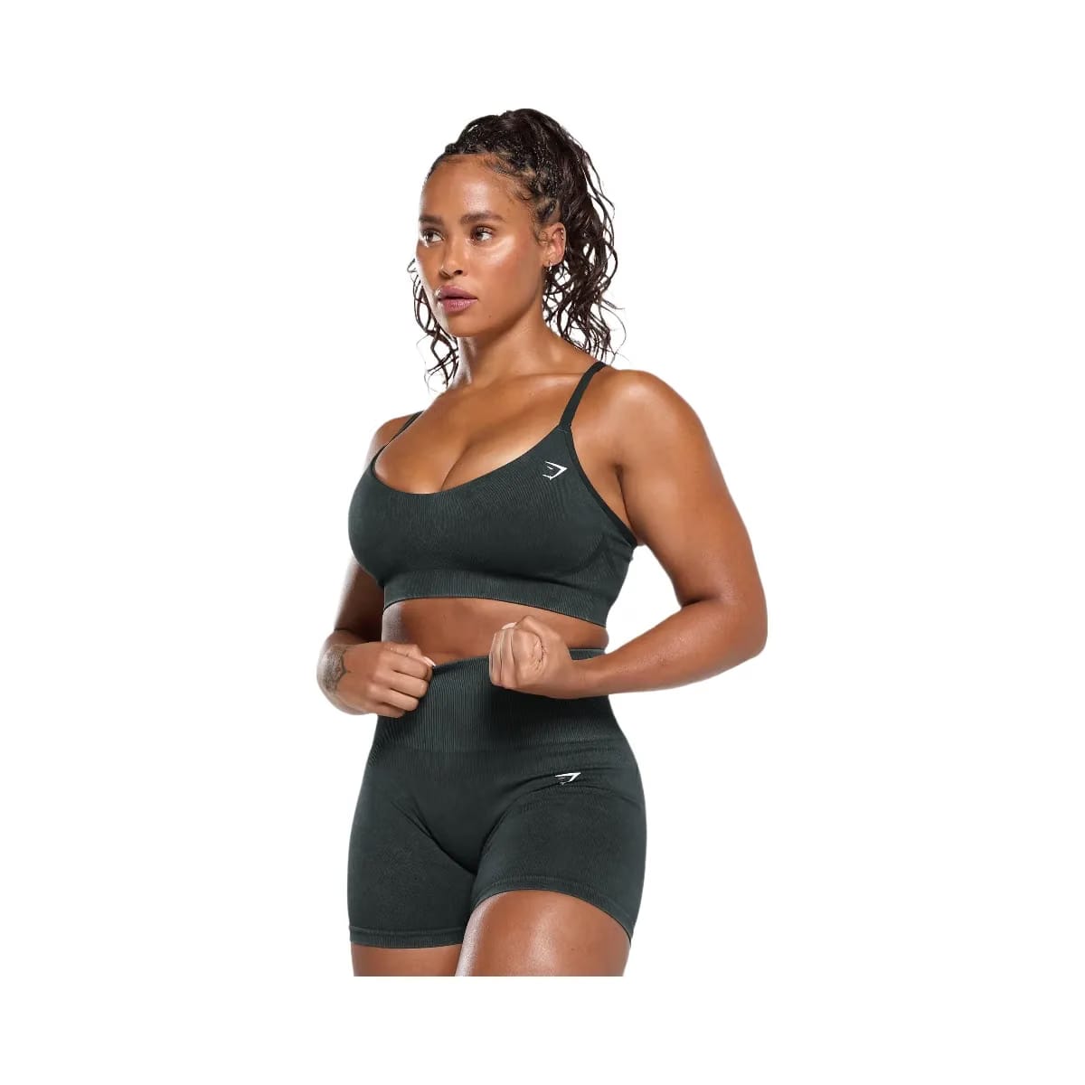 Gymshark Gains Seamless Washed Sports Bra "Black"