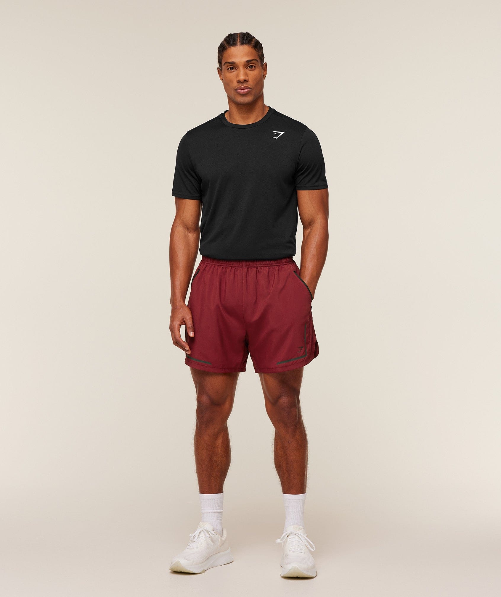 Gymshark Movement Sport 5" Shorts Sets Red