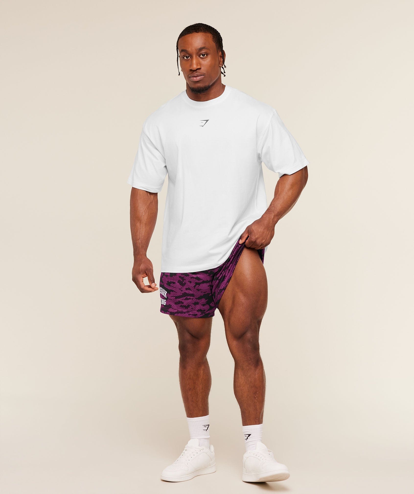 Gymshark Lifting Mesh 5" Shorts Super-Set Pink