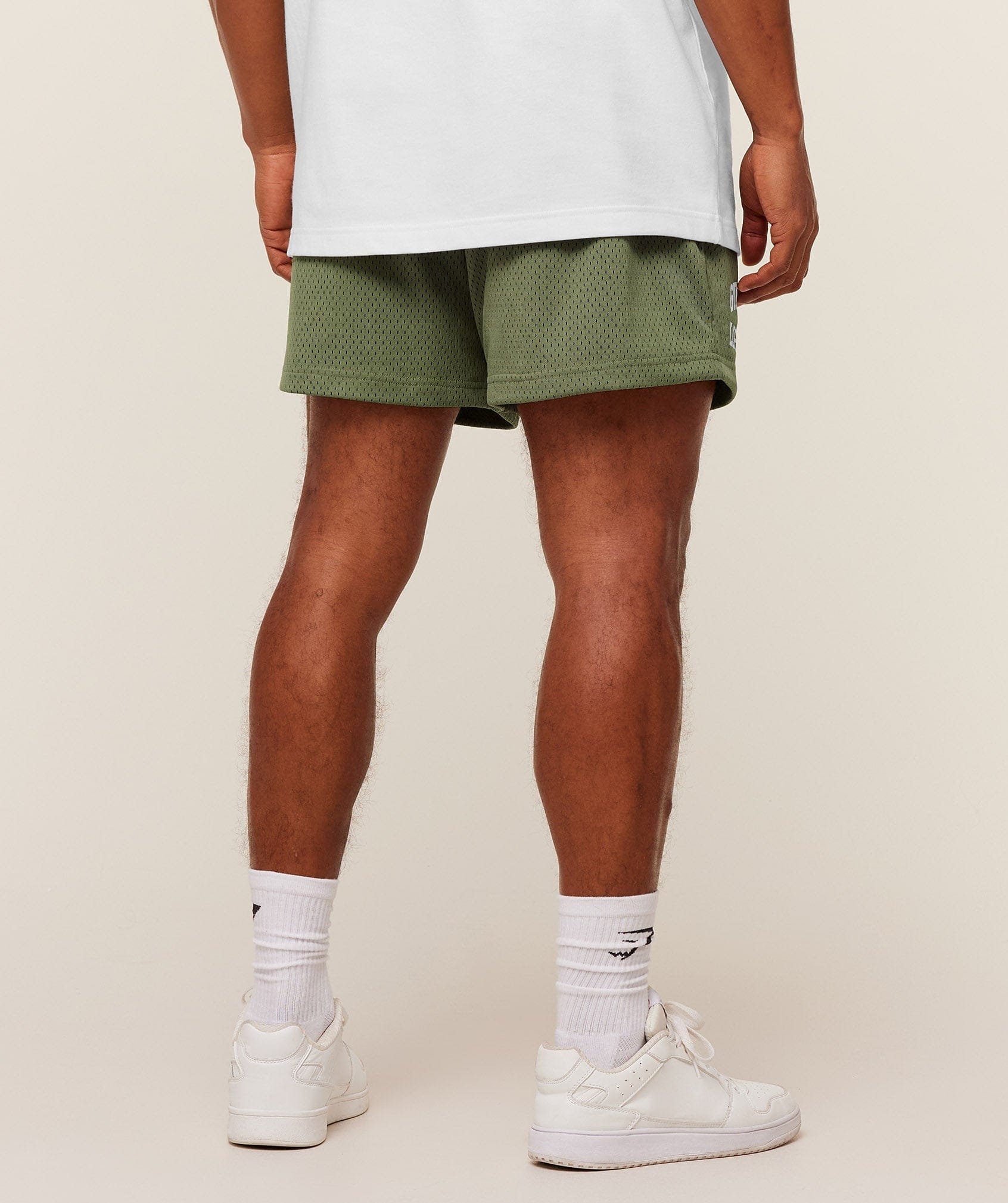 Gymshark Lifting Mesh 5" Shorts Gs Grounded Green