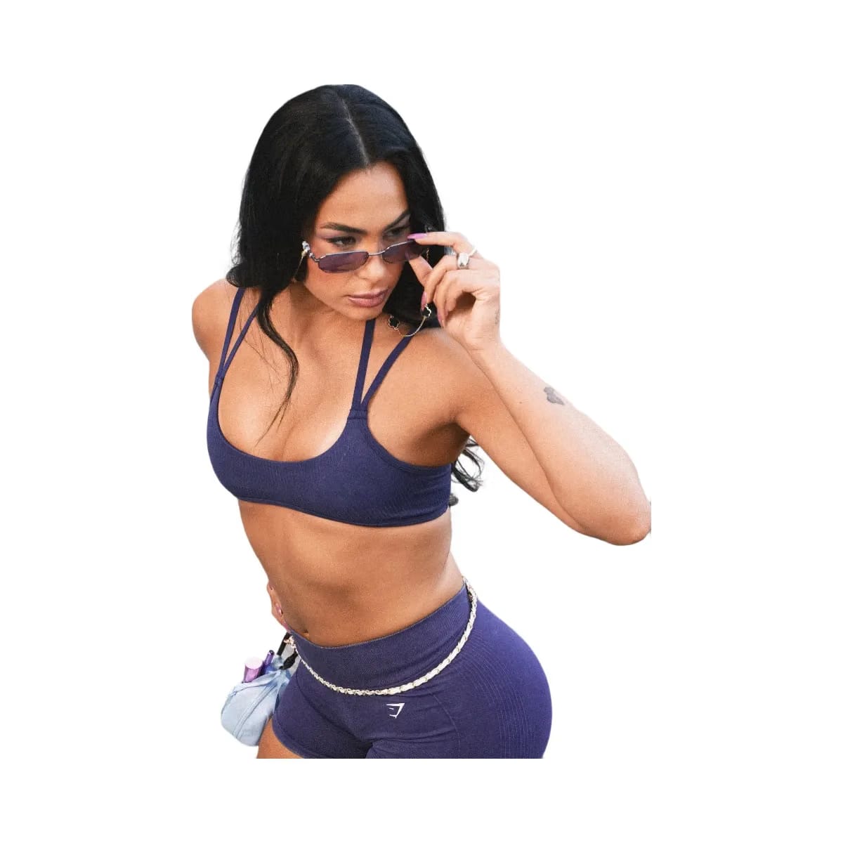 Gymshark x Bratz Light Support Sports Bra "Indigo Purple Wash"