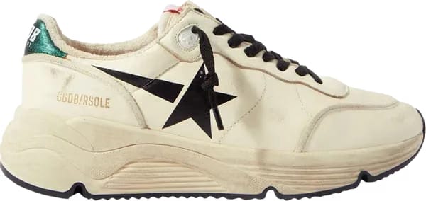 Golden Goose Running Sole 'Dirty White Emerald Green'