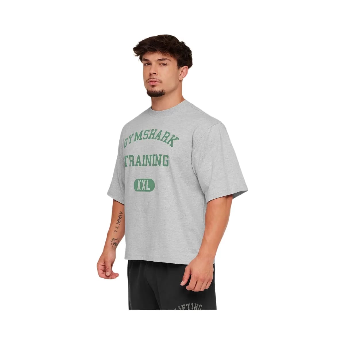 Gymshark Training Graphic T-Shirt "Light Grey Core Marl"