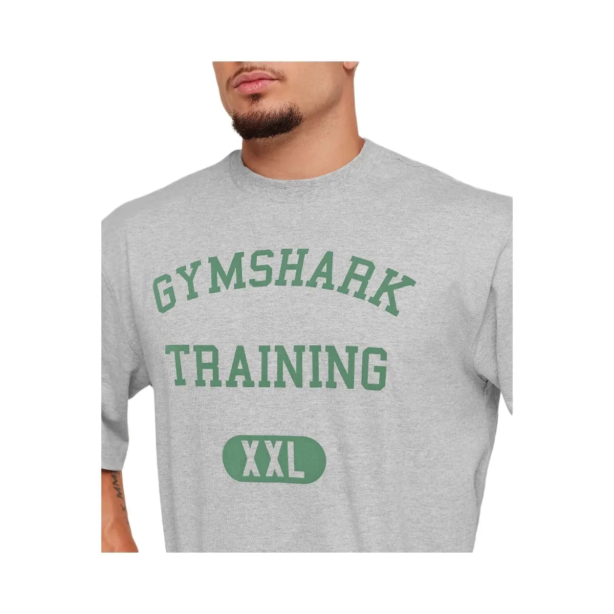 Gymshark Training Graphic T-Shirt "Light Grey Core Marl"
