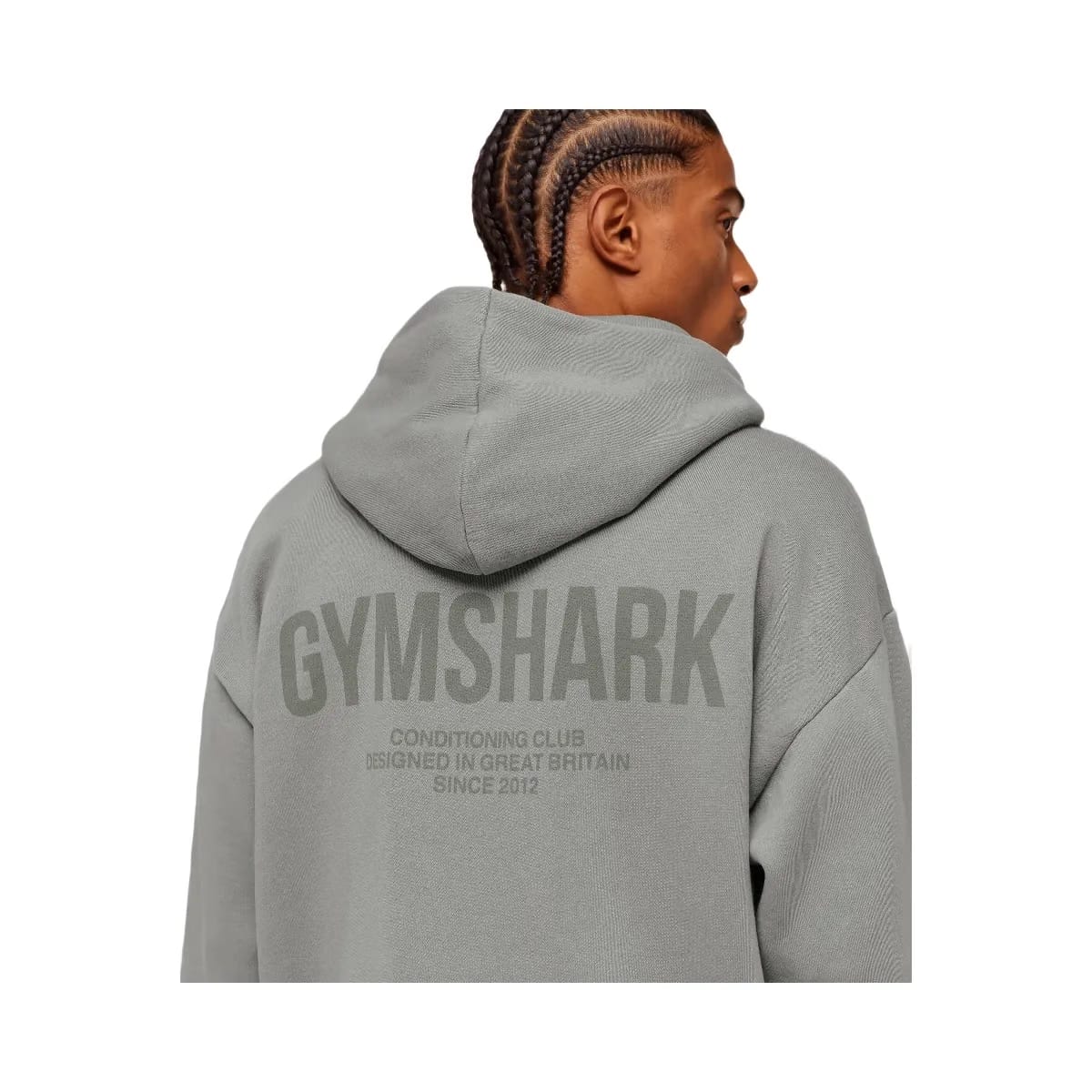 Gymshark Conditioning Club Washed Zip Through Hoodie "Smokey Grey Wash"