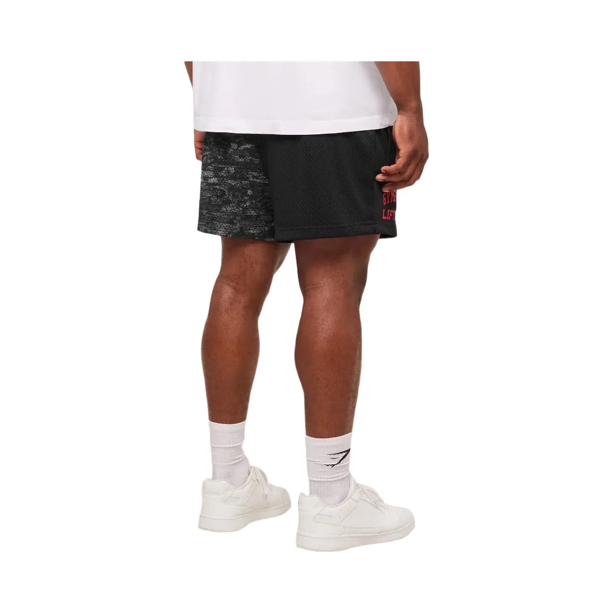 Gymshark Lifting Mesh 5" Shorts "Ash Grey"