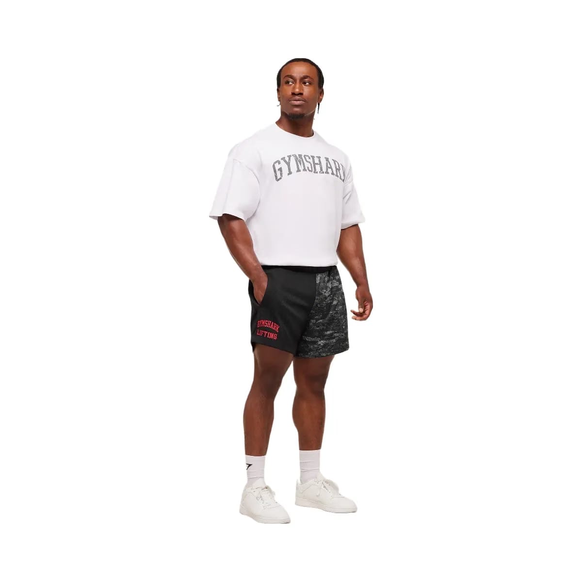Gymshark Lifting Mesh 5" Shorts "Ash Grey"