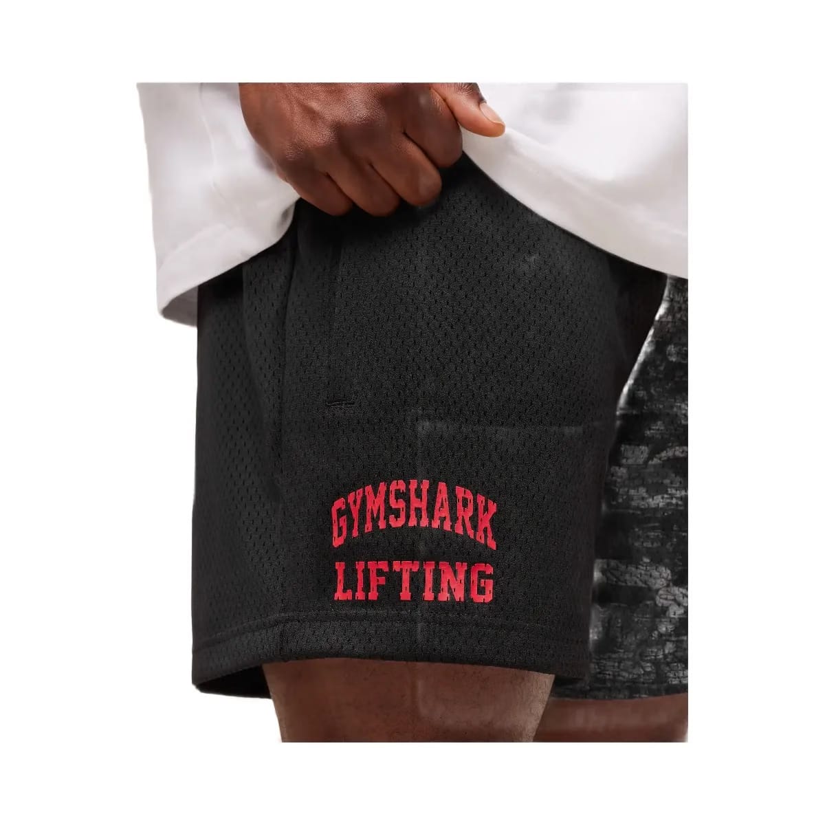 Gymshark Lifting Mesh 5" Shorts "Ash Grey"