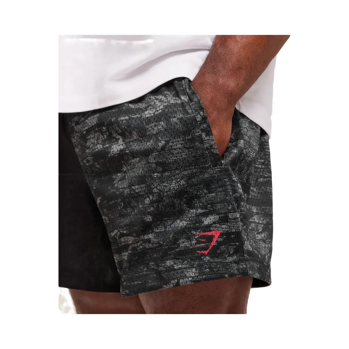 Gymshark Lifting Mesh 5" Shorts "Ash Grey"