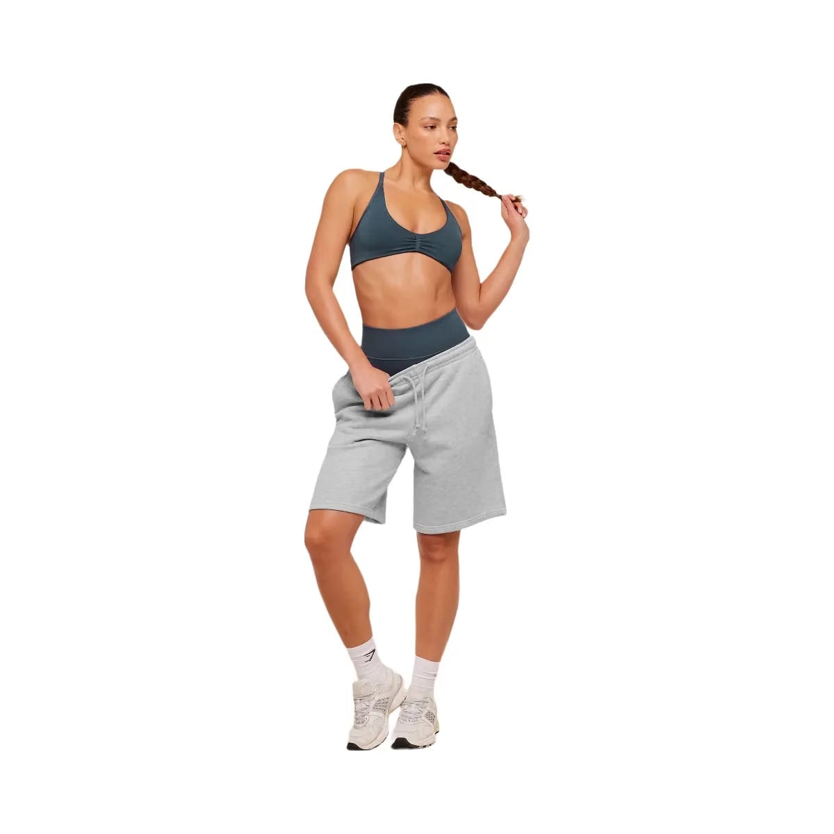 Gymshark To From Shorts "Bros Soft Grey Marl"