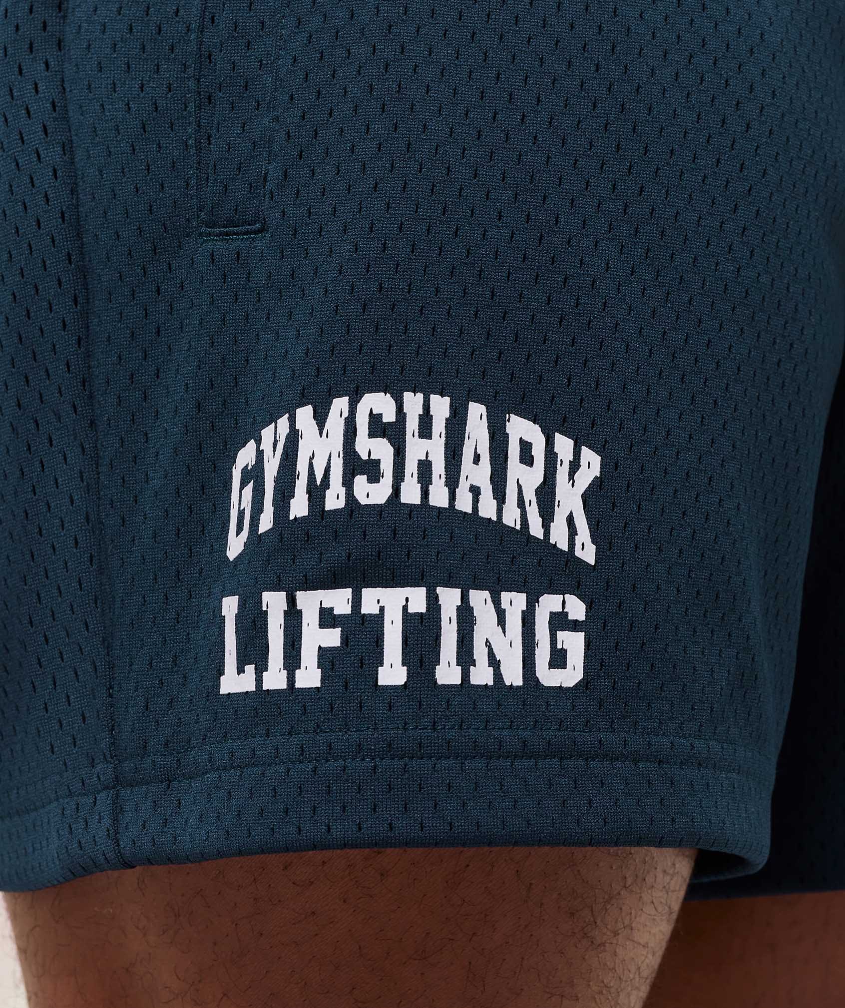 Gymshark Lifting Mesh 5" Shorts Navy