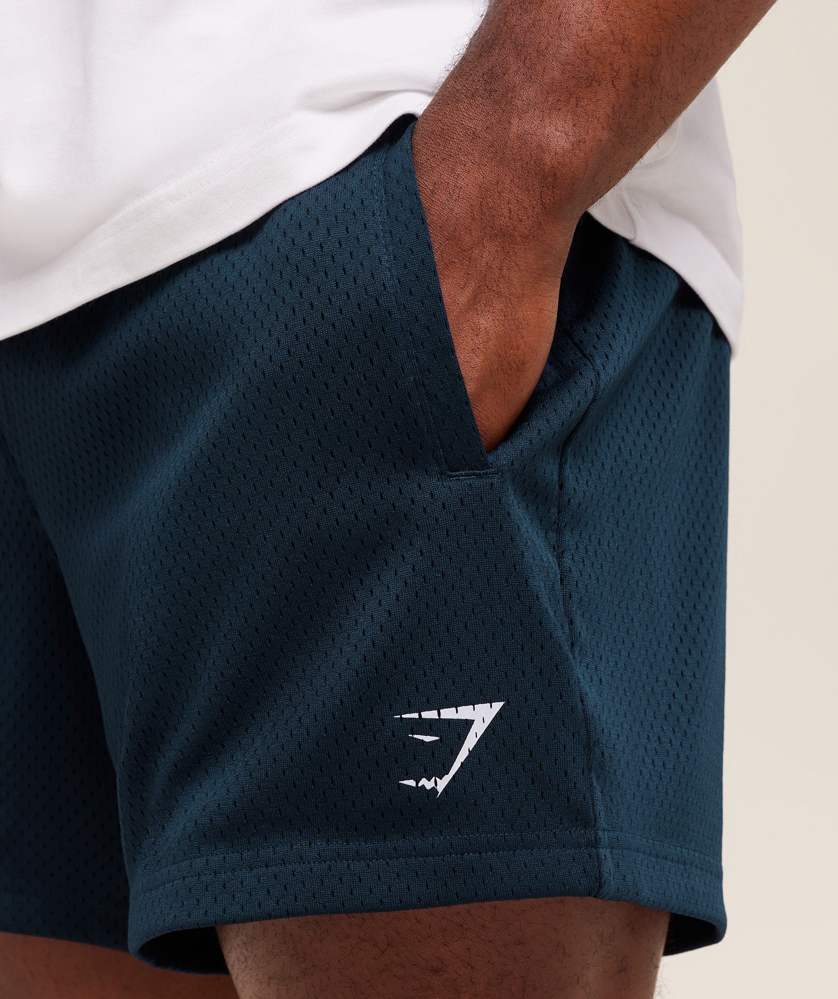 Gymshark Lifting Mesh 5" Shorts Navy