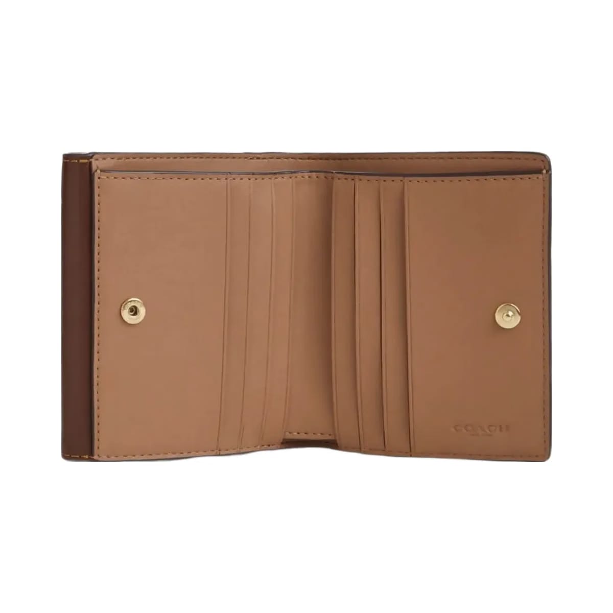 Coach Eliza Small Wallet In Signature Canvas Signature Canvas-Gunmetal-Black