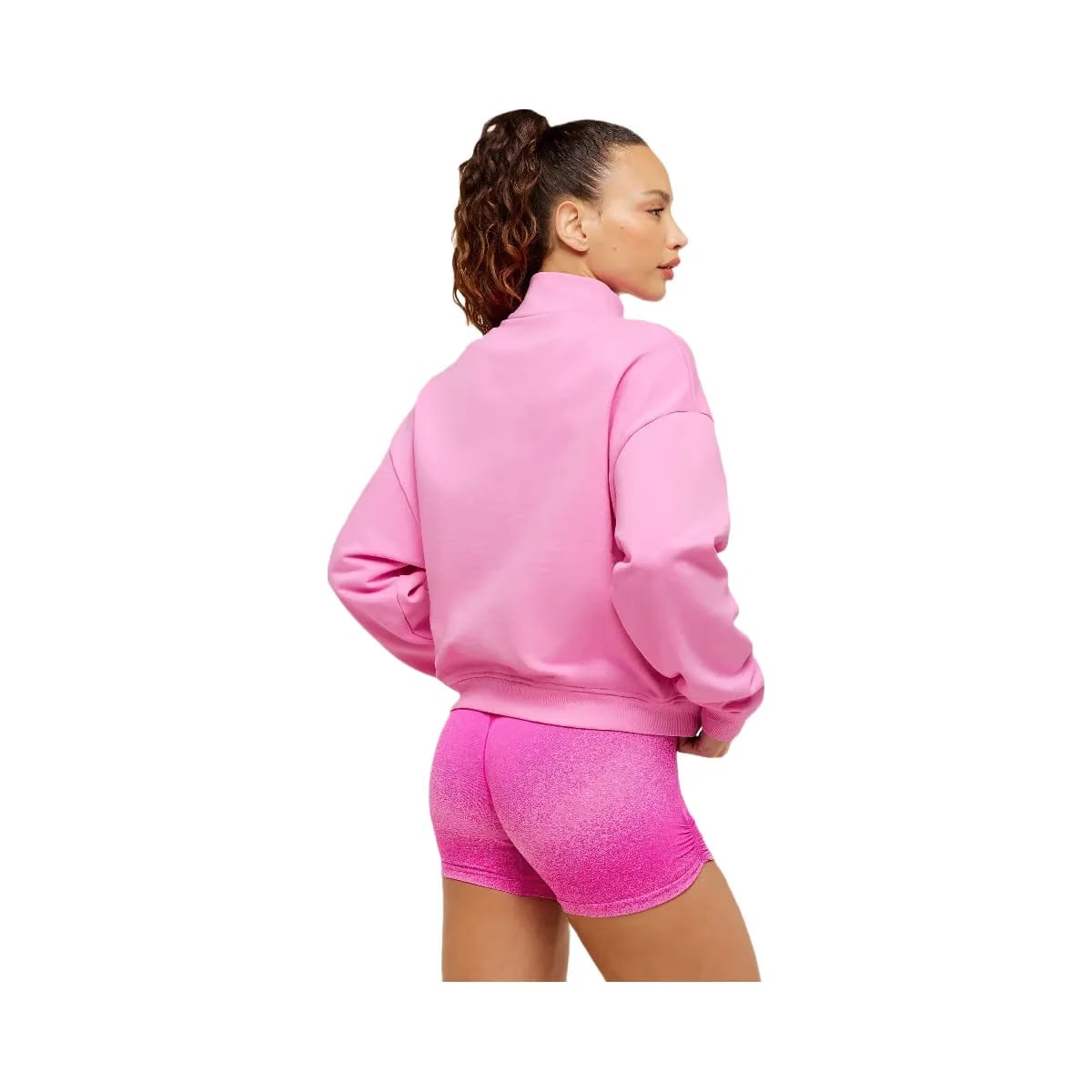 Gymshark Script Embroidery Full Zip Jacket "Focus Pink"