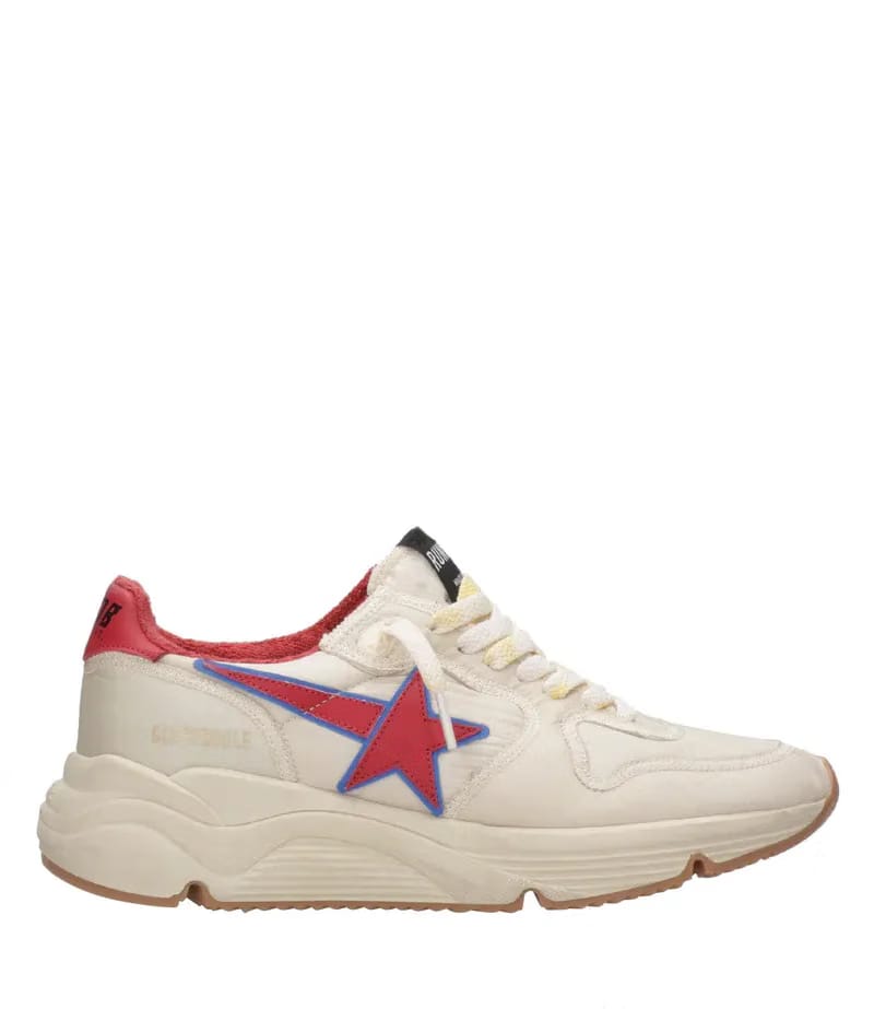 Golden Goose Running Sole White Red