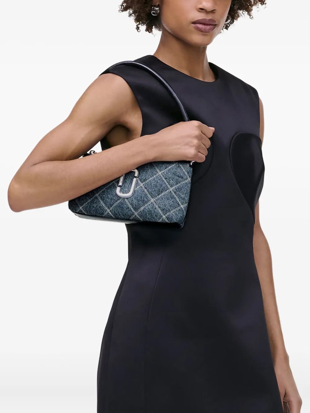 The Quilted Denim Utility cross body bag
