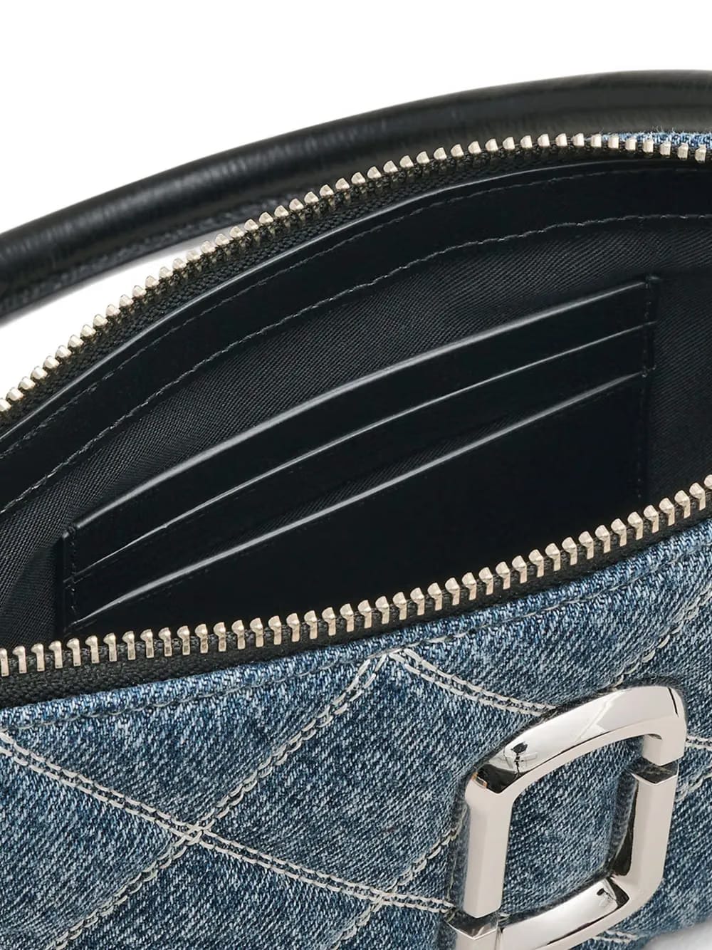 The Quilted Denim Utility cross body bag
