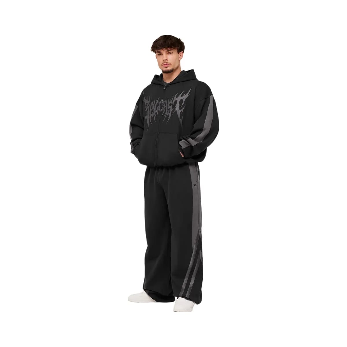 Gymshark x Carlos Belcast Zip Up Hoodie "GS Black"