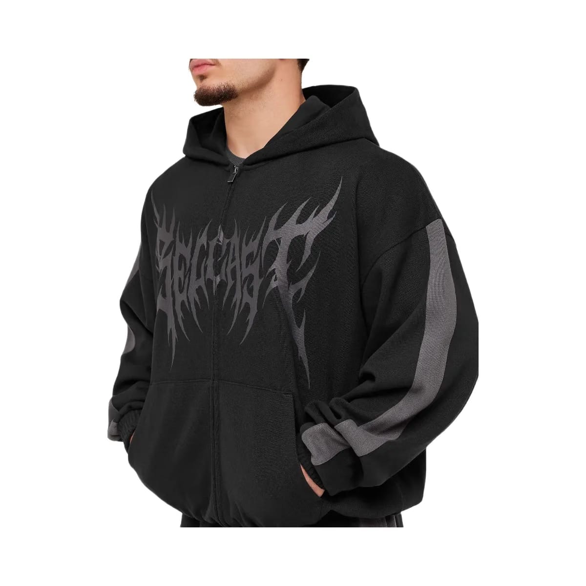 Gymshark x Carlos Belcast Zip Up Hoodie "GS Black"