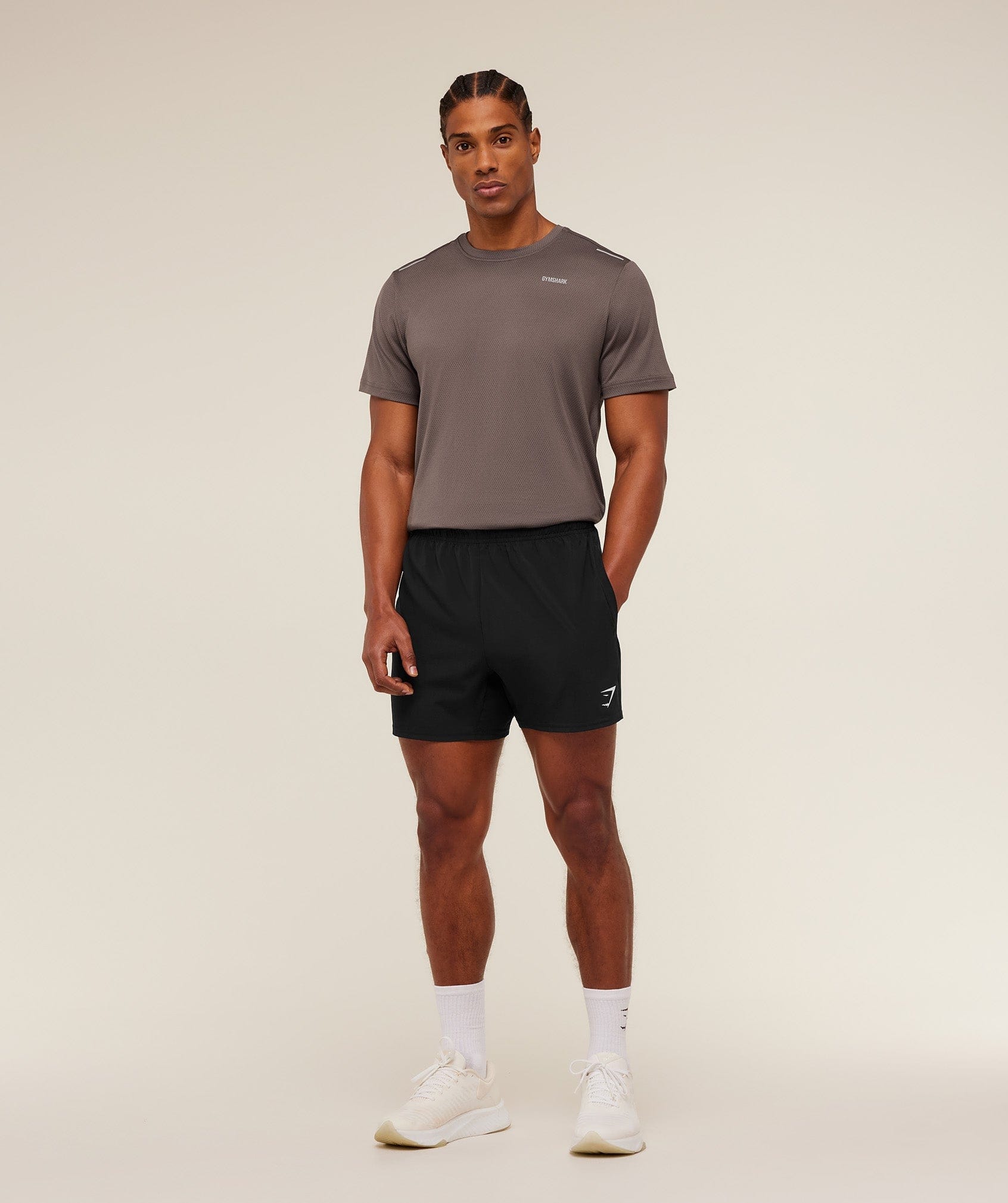 Gymshark Built For More T-Shirt Cool Brown