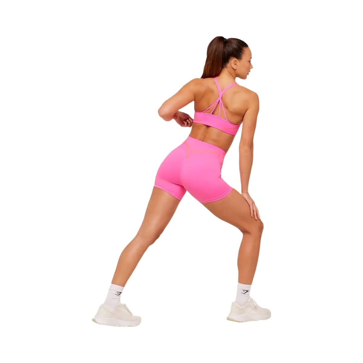 Gymshark Volt Shorts "Electric Pink Dayglow Peach"