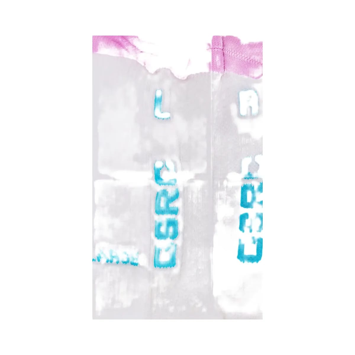 Gymshark Running Elite Crew Sock Single "White Brand Blue Sour Pink"