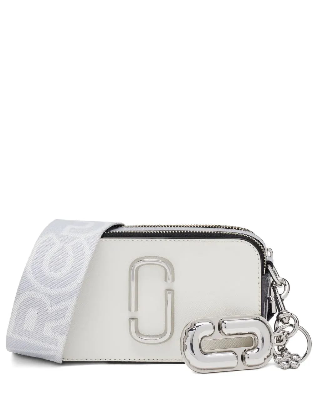 The J Marc balloon-shaped flower-embellished keyring