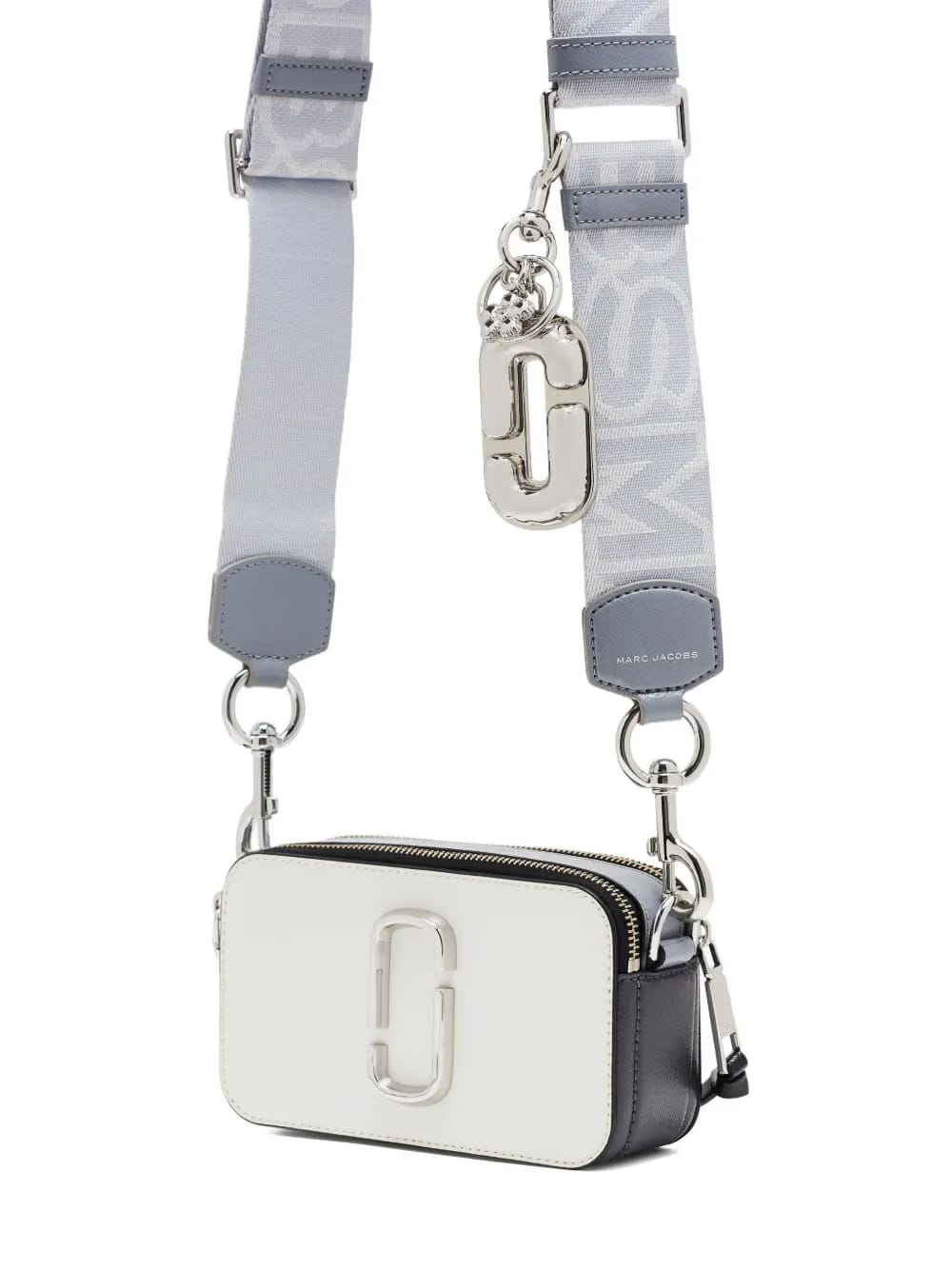 The J Marc balloon-shaped flower-embellished keyring