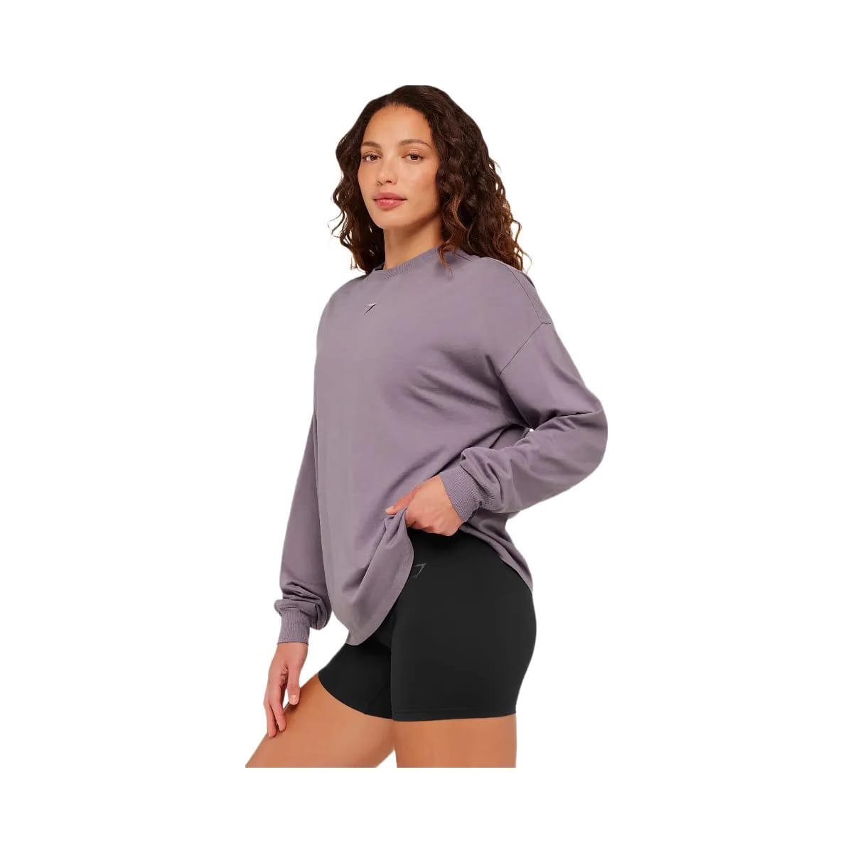 Gymshark Power Washed Long Sleeve Top "Dusk Purple Acid Wash"