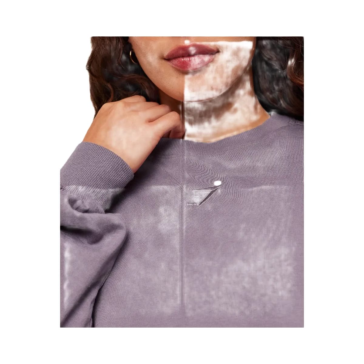 Gymshark Power Washed Long Sleeve Top "Dusk Purple Acid Wash"