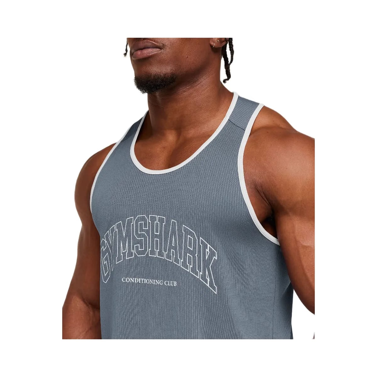 Gymshark Collegiate Tech Tank Iron Blue