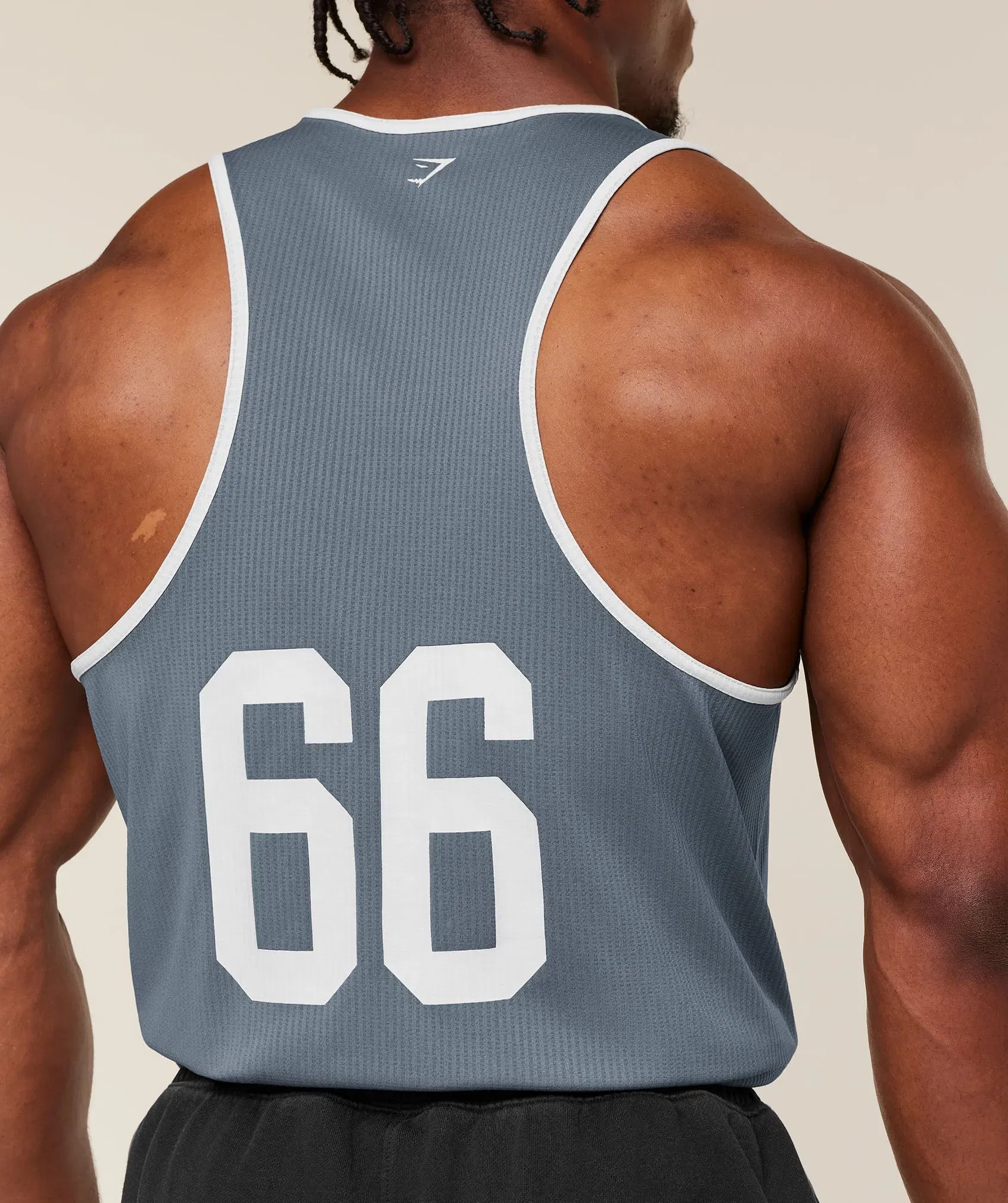 Gymshark Collegiate Tech Tank Iron Blue