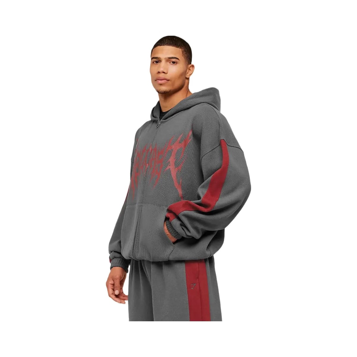 Gymshark x Carlos Belcast Zip Up Hoodie "Grey"