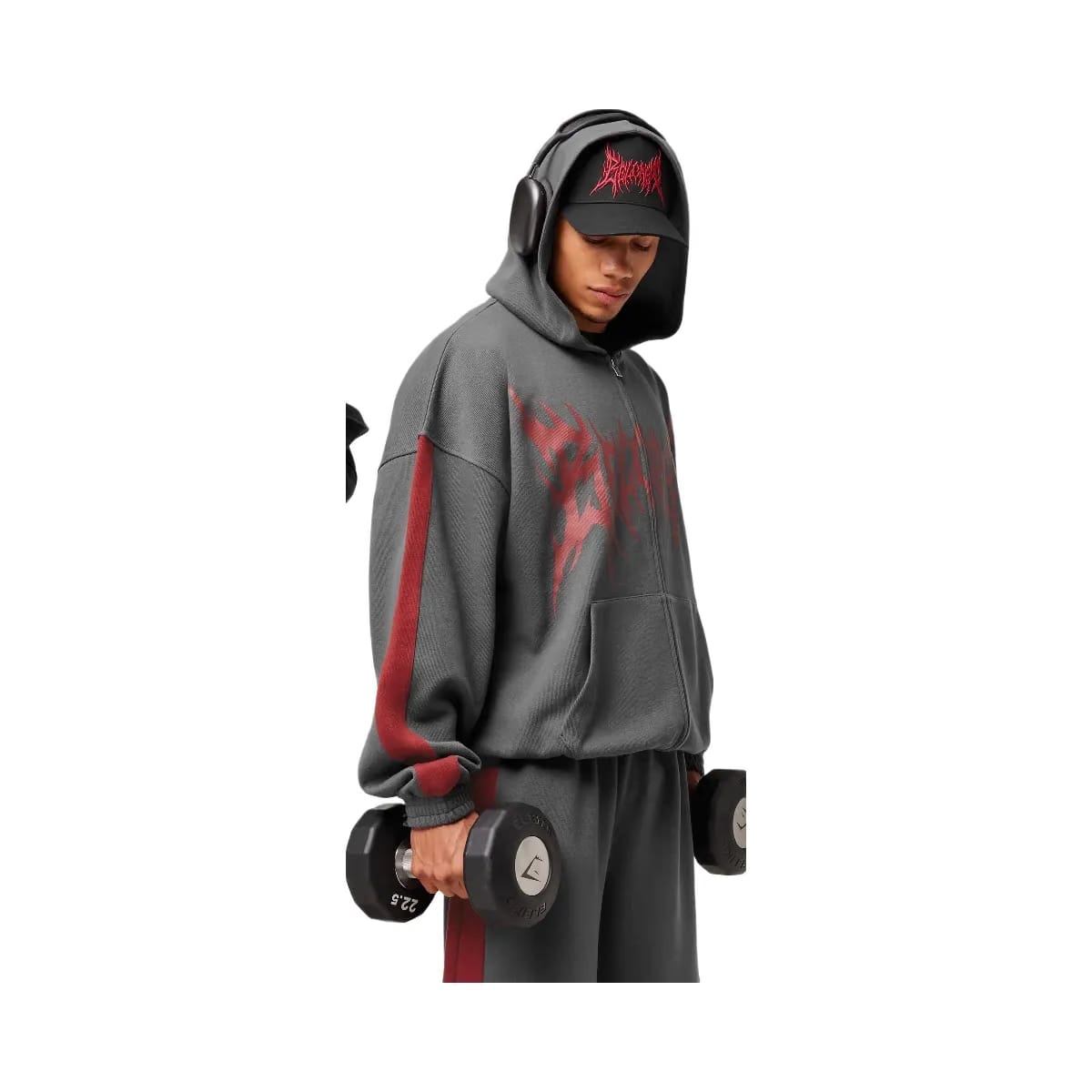 Gymshark x Carlos Belcast Zip Up Hoodie "Grey"