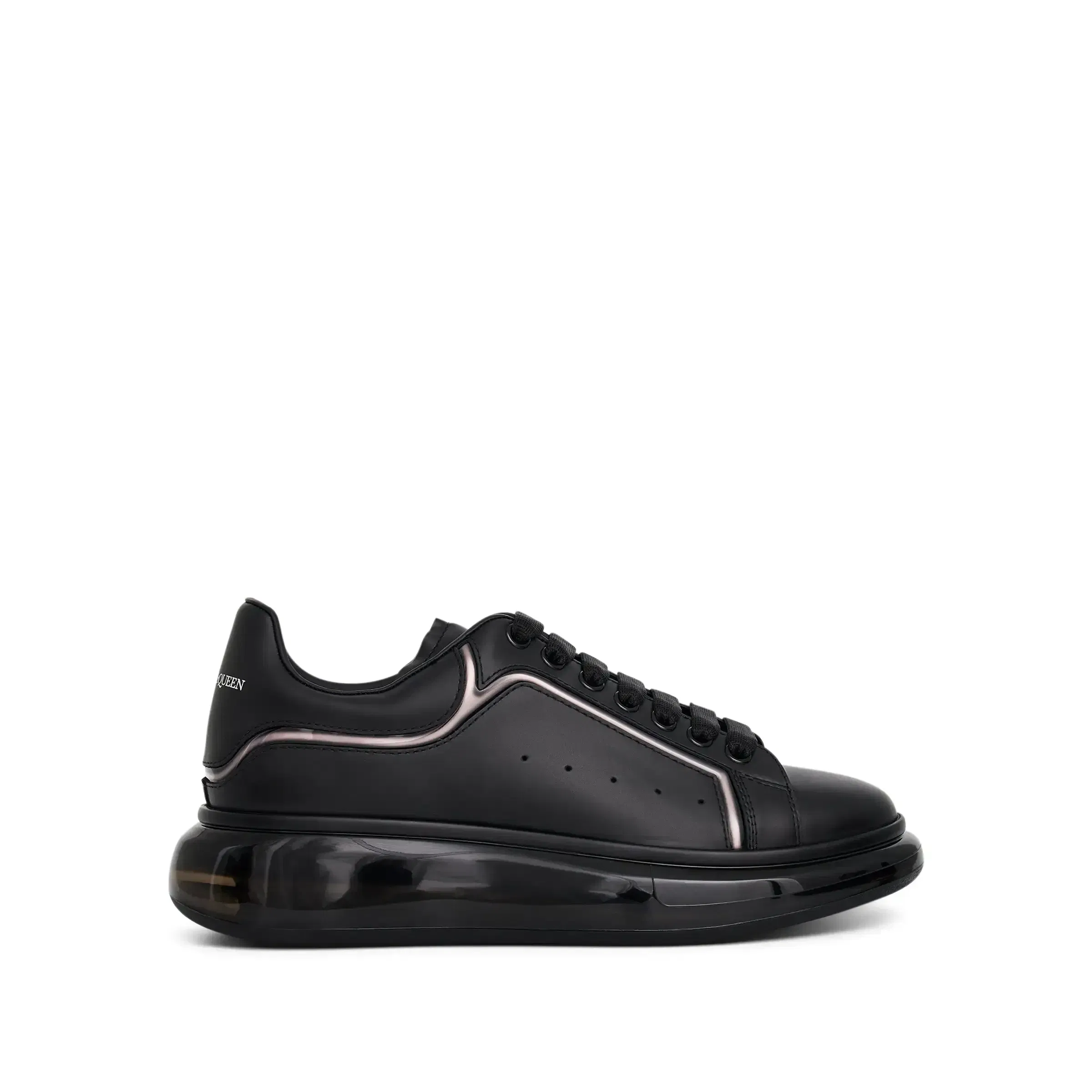 ALEXANDER MCQUEEN Transparent Sole Oversized Sneaker 'Black & Fume'