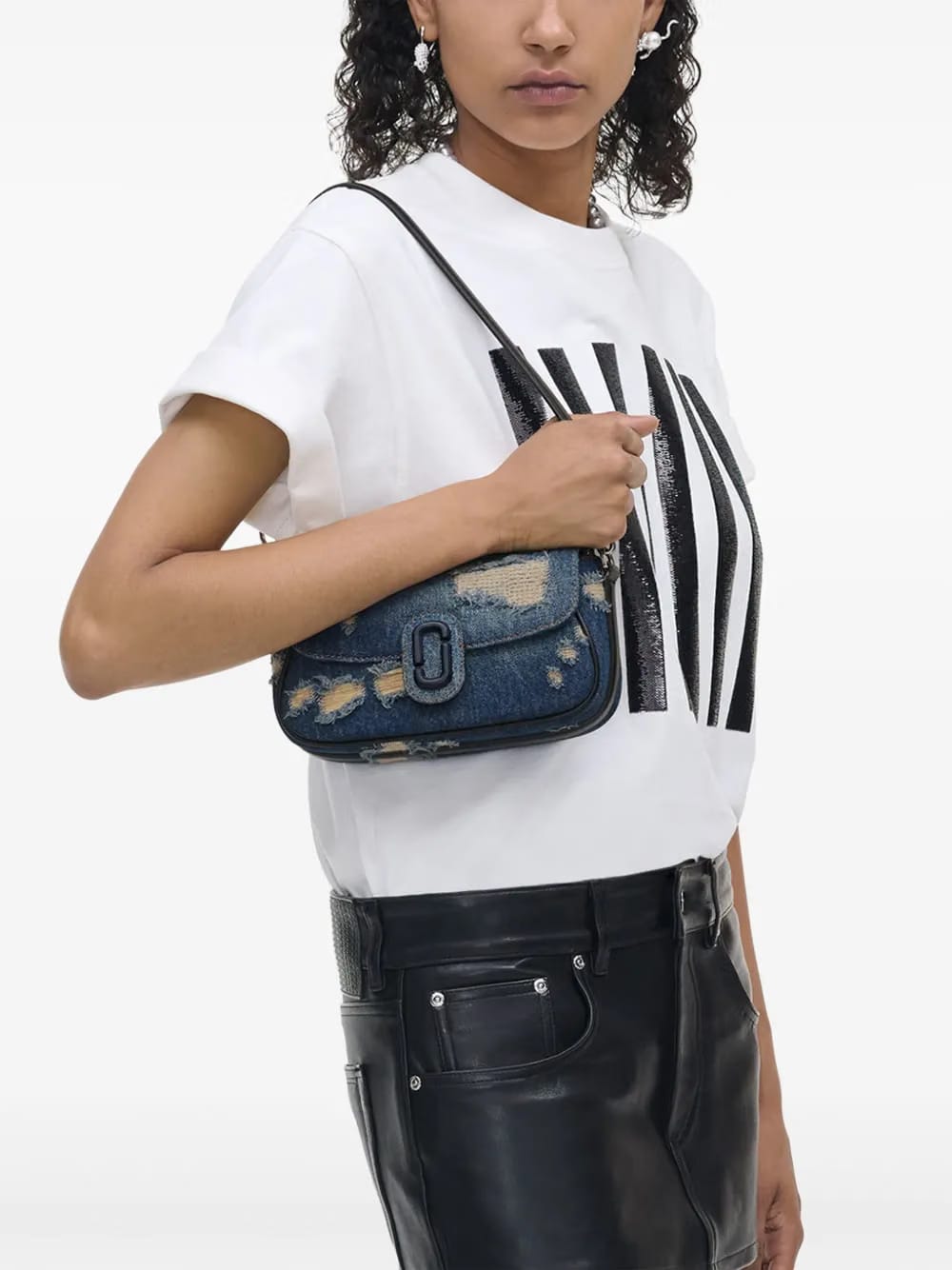 The Denim Clover Rip And Repair shoulder bag