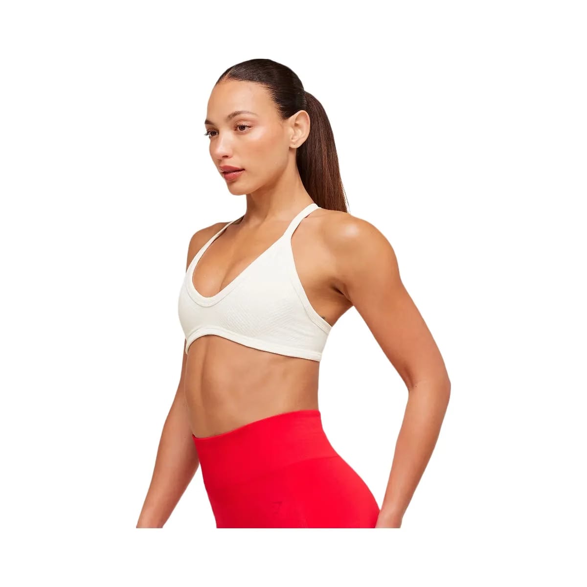 Gymshark Energise Seamless Sports Bra "Soft White"