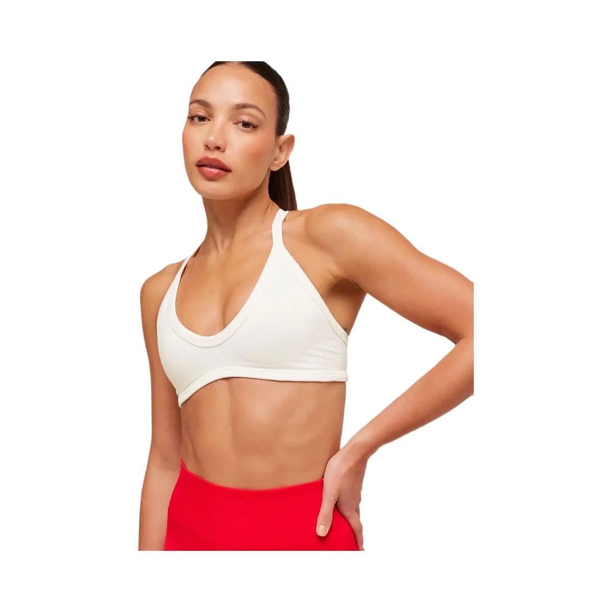 Gymshark Energise Seamless Sports Bra "Soft White"