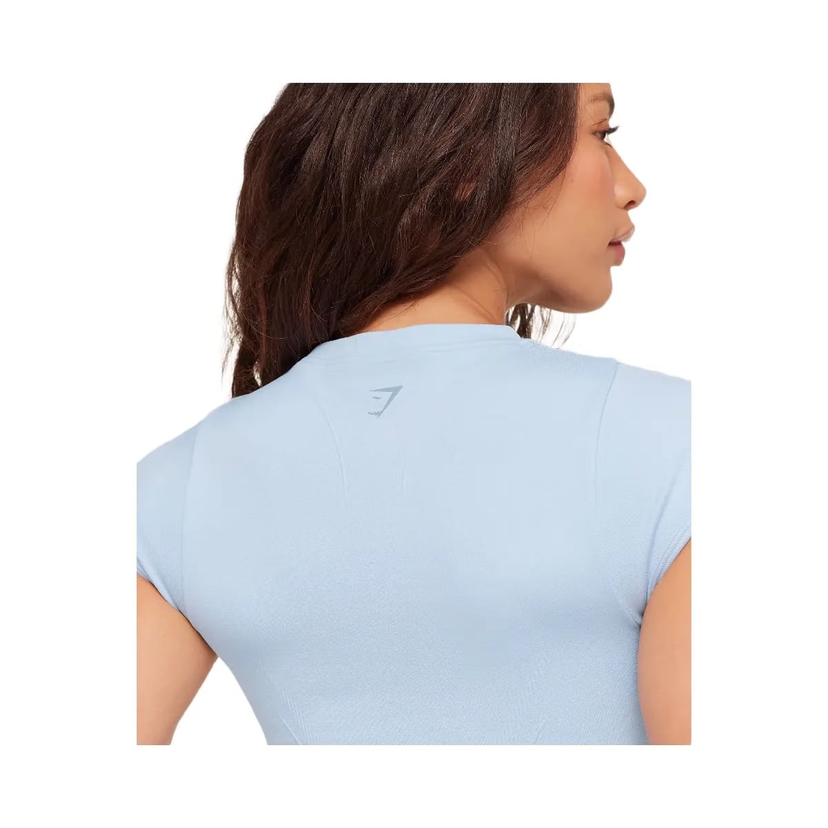 Gymshark Poise Crew Neck Short Sleeve Top "Chilled Blue"