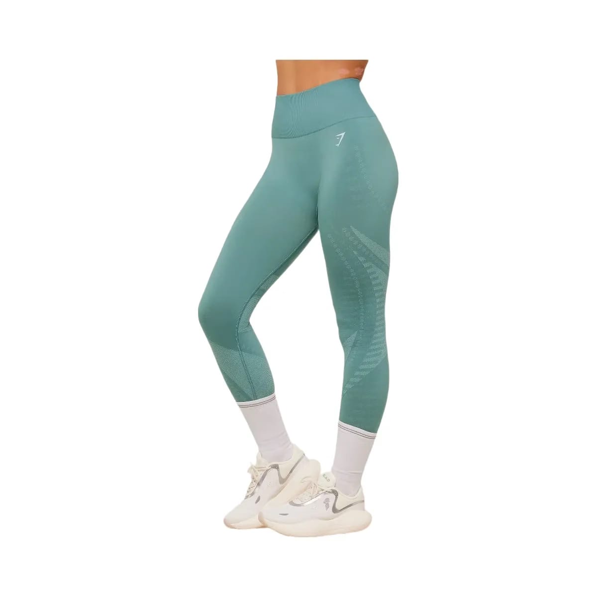 Gymshark Running Seamless Leggings "Storm Blue Lifestyle Blue"