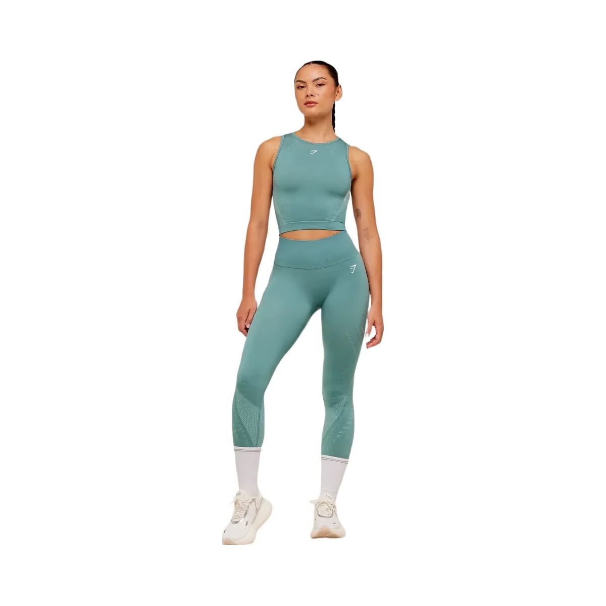 Gymshark Running Seamless Leggings "Storm Blue Lifestyle Blue"